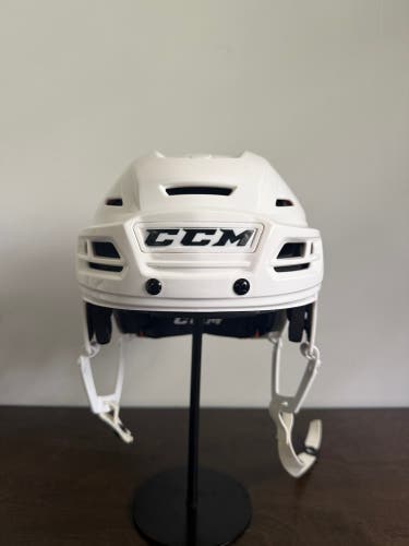Medium White CCM Tacks 710 Helmet Pro Stock (New)