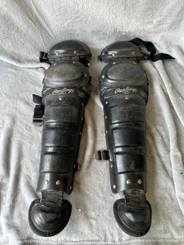 Black Youth Rawlings Catcher's Leg Guard (Used)