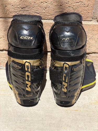 Youth CCM Tacks AS-V Pro 10" Shin Pads (Used)