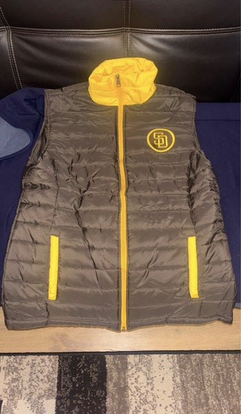 Yellow & Brown XL Adult Unisex San Diego Padres Vest (New)
