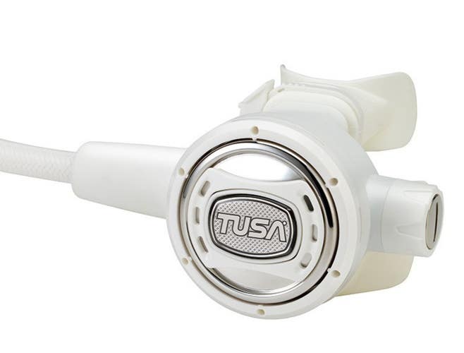 Tusa White Adjustable 2nd Stage Scuba Dive Regulator or Octo, Octopus SS0011P WH