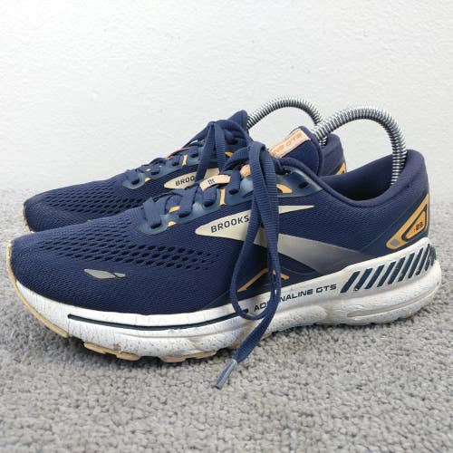 Brooks Adrenaline GTS 23 Womens Size 8 Running Shoes Blue Trainers Low Top