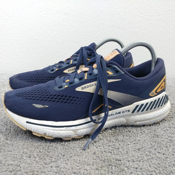 Brooks Adrenaline GTS 23 Womens Size 8 Running Shoes Blue Trainers Low Top
