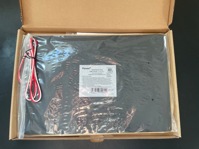 Facon 12V RV Tank Heater Pad with Thermostat – New (12" x 18")