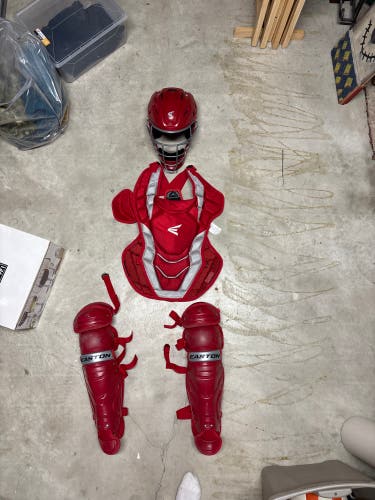 Red Easton Pro X Catcher's Set (Used)