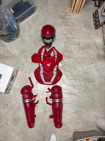 Red Easton Pro X Catcher's Set (Used)