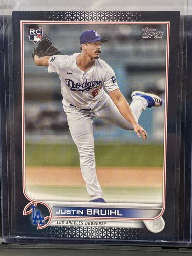 Justin Bruihl Los Angeles Dodgers 2022 Topps Series Two Black SP #02/71 #658 RC