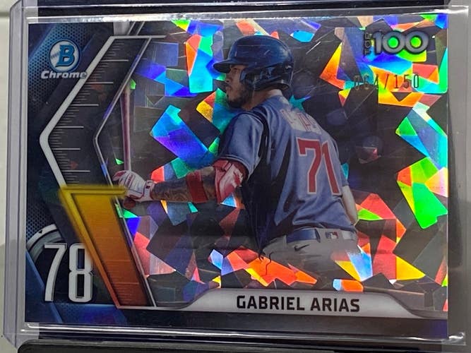 Gabriel Arias Cleveland Guardians 2022 Bowman Chrome Refractor #064/150 BTP-78