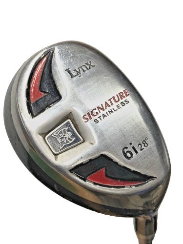 Lynx Signature Stainless 6i Hybrid 28* RH Men's Stiff Graphite 37.5" Nice Grip