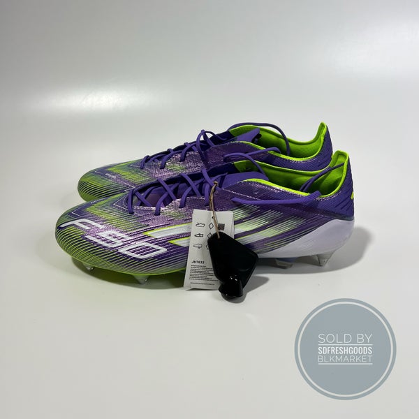Adidas F50 Elite SG Purple Silver Soccer Cleats JH7633 Size 12