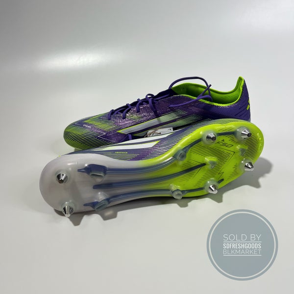 9.5 Men/10.5 Women - Adidas F50 Elite SG Purple Silver Soccer Cleats NEW JH7633 adidas F50 Elite Soft Ground Cleats - Purple | Free Shipping  main image 2