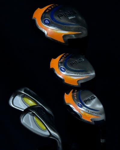 PING MOXIE JUNIOR IRON DRIVER PUTTER SET 5 SHAFT: KIDS LENGTH: D-39 (7)-33 RH