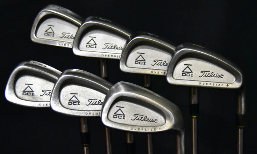 TITLEIST DCI IRON SET 4-9 PW SHAFT: REGULAR LENGTH: (5) 38 IN RH NEW GRIPS