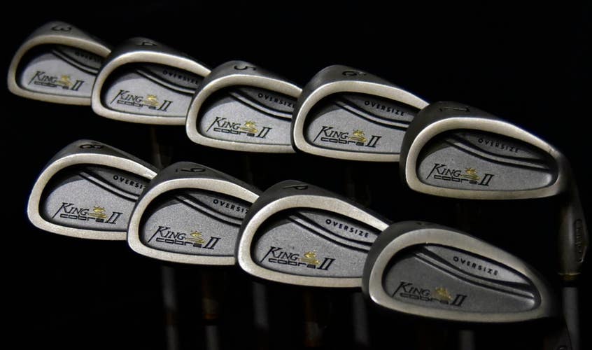 KING COBRA IRON SET 3-PW SW SHAFT: STIFF LENGTH: (5) 39 IN RIGHT HANDED