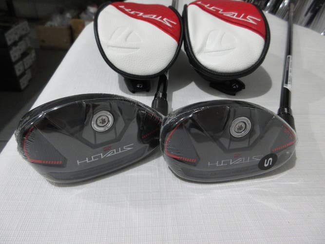 Left-Handed TaylorMade Stealth 2 Plus Hybrid Set - 3H - 4H- Stiff Graphite - NEW