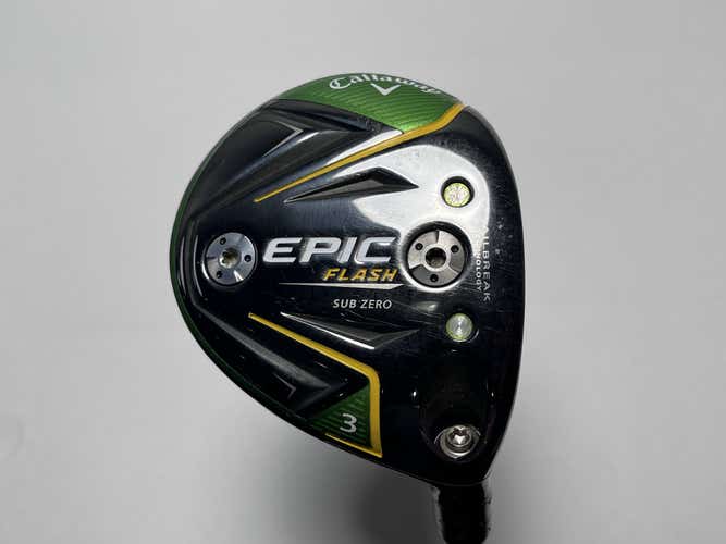 Callaway EPIC Flash Sub Zero 3 Fairway Wood 15* HZRDUS Yellow 6.0 76g Stiff RH