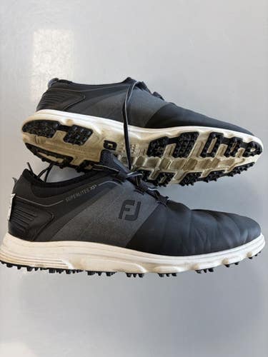 Used Foot Joy Mens Golf Shoes Black Senior 11 11860-S000308514