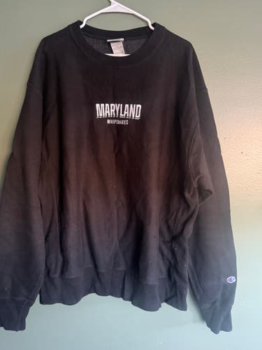 Maryland Whipsnakes Black Men's XL Champion Reverse Weave Sweatshirt