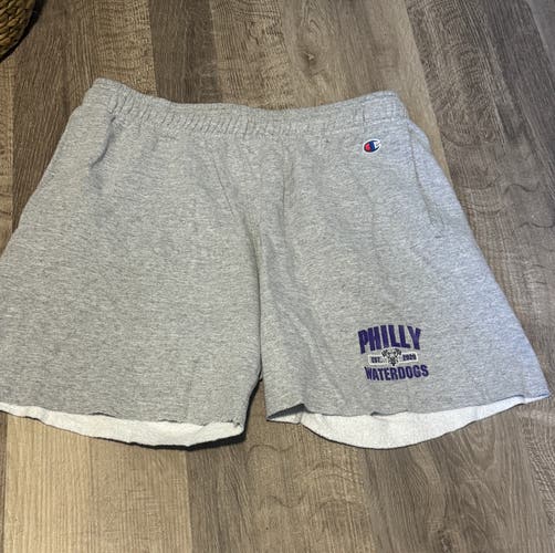 PLL Waterdogs Gray Large Men's Champion Shorts
