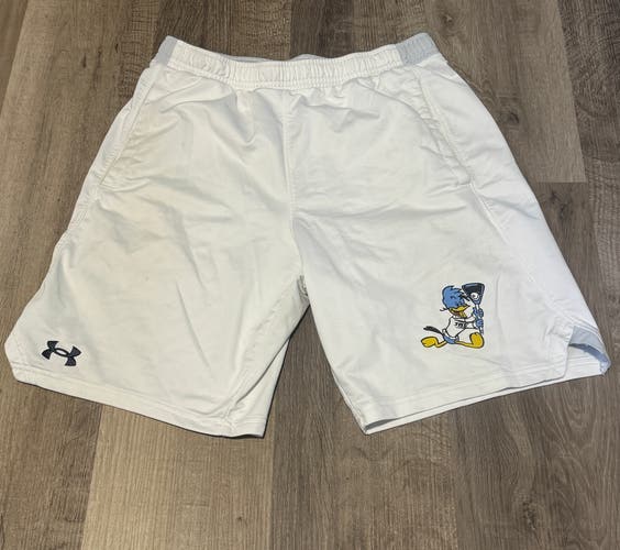 Hopkins Blue Jays White Large Men's Under Armour Shorts