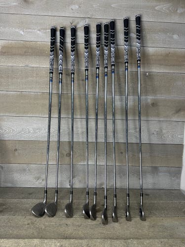 Grand Hawk Tour XR Golf Iron Set 3-PW-SW Steel Stiff Shaft RH New Grips