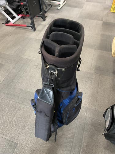 Used Wilson 6 WAY STAND BAG Mens Stand Bag Black And Royal Blue 11614-S000235930