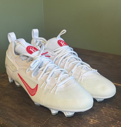Nike Lacrosse Huarache 9 Elite Low Lax White Men's Size 11