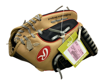 Used Rawlings PLAYERS SERIES BB/SB Glove T-ball Tan And Black 10" 11613-S000181800