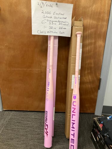 2026 Easton Ghost Unlimited Composite Bat (-10) 23 oz 33" (New)