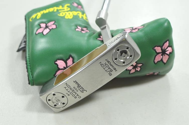 Titleist 2008 Scotty Cameron Button Back Newport 34" Putter RH Steel # 209739