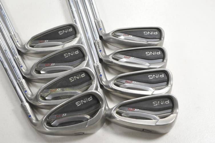 Ping G25 4-W,UW Iron Set Stiff Flex Blue Dot Right CFS Steel # 217934