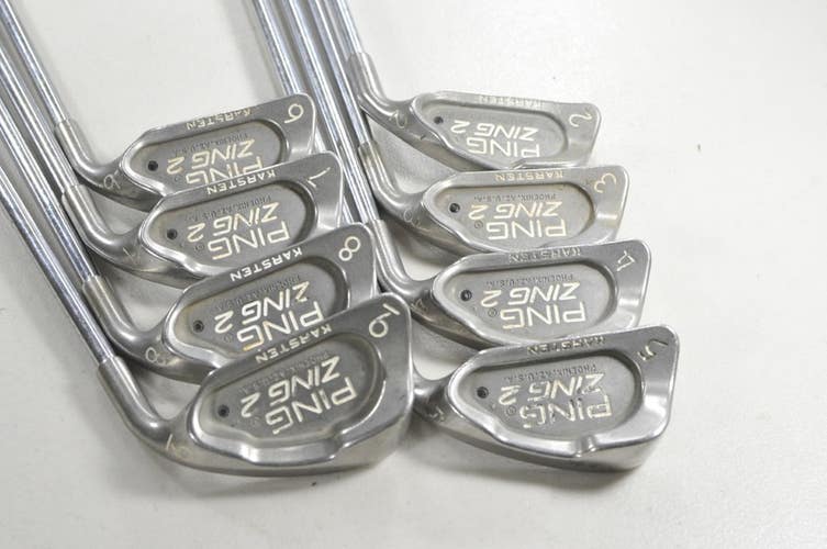 Ping Zing 2 2-9 Iron Set Stiff Flex Black Dot Right JZ Steel  # 217705