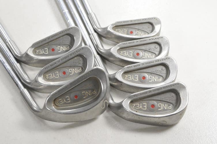Ping Eye 2 3-8,SW Iron Set Stiff Flex Red Dot Right ZZ-Lite Steel  # 217704