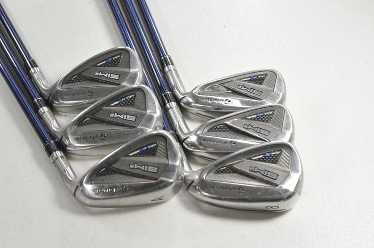 TaylorMade SIM2 Max 6-PW,AW Iron Set Regular Flex RH Ventus 6 Graphite # 217861