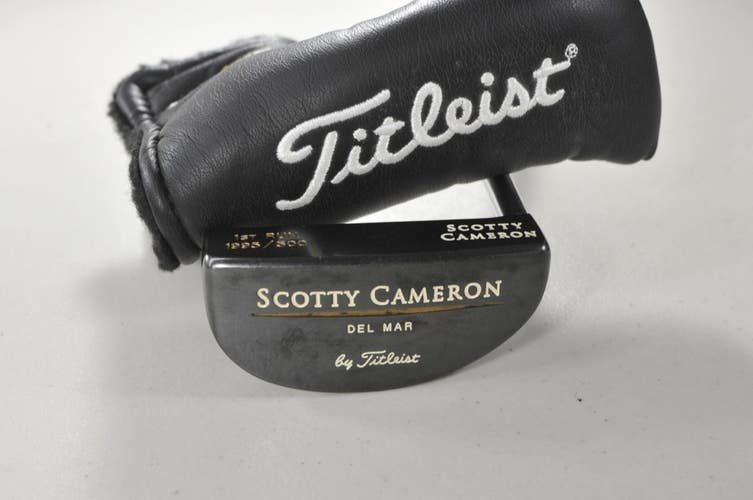 Titleist 1995 Scotty Cameron Del Mar 1st Run 34.5" Putter Steel w/ Cover #217726