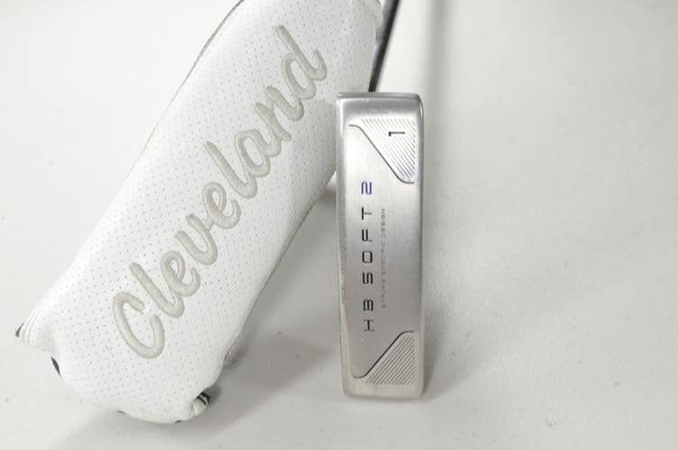 Cleveland HB Soft 2 Model 1 35" Putter Right Slight Arc Steel w/ Cover  # 217941