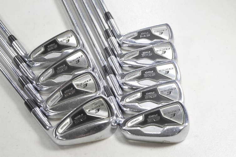 Tour Edge Exotics EXS Pro Forged 3-PW,AW Iron Set Regular Flex RH Steel # 217709