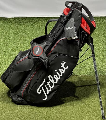 Titleist 2026 Hybrid 5 Stand Carry Golf Bag TB25SX6 Black/Black/Red NEW