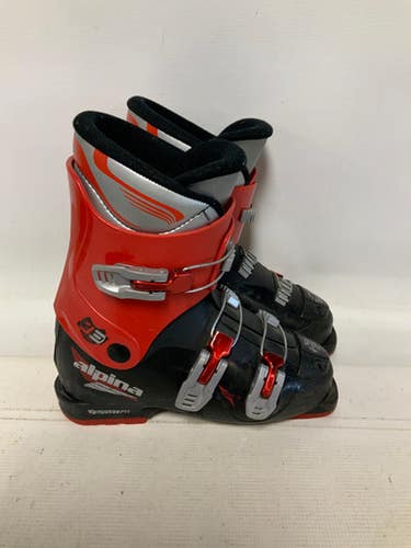 Used Alpina J3 Boys DH Ski Boot Red 235 MP - J05.5 - W06.5 11823-S000038977