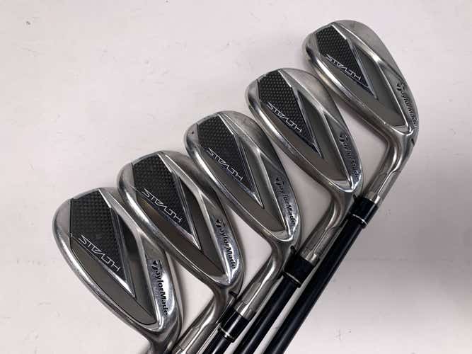 TaylorMade Stealth Iron Set 8-PW+GW+SW KBS Max Graphite Iron 45 Senior RH