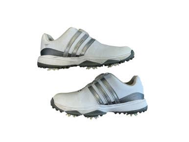 Used Adidas Jr Golf Shoes Grey And White Junior 03 11873-S000238973