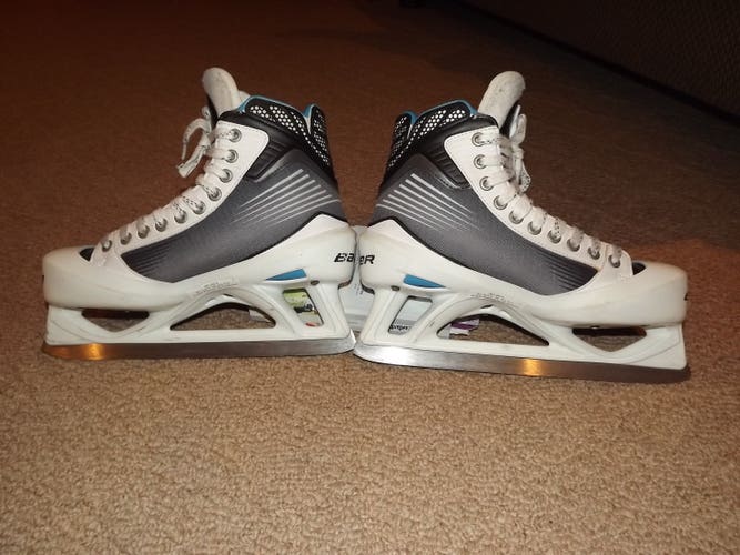 Bauer Reactor 4000 Hockey Goalie Skates Regular Width 8 (Used)