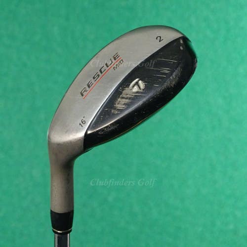 LH TaylorMade Rescue Mid 16 2 Hybrid TaylorMade Light Metal Steel Stiff