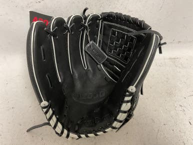 Like-New Wilson A2000 P12 WBW10021312 LH Throw Fastpitch Gloves Black 12" 11855-S000203178