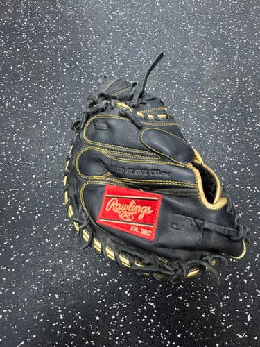 Used Rawlings GG ELITE GGE325GCM BB/SB Catchers RH Throw Black 33 1/2" 11849-S000039515