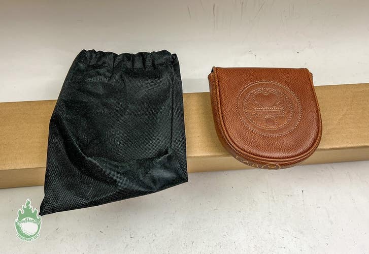 Pre-Owned Limited LAB Golf Brown Leather Mallet Putter Headcover With Case