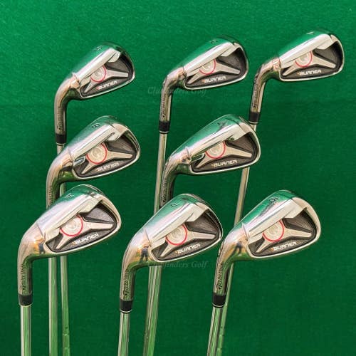 LH TaylorMade Burner 2009 4-AW Iron Set Burner 85 Superfast Steel Regular