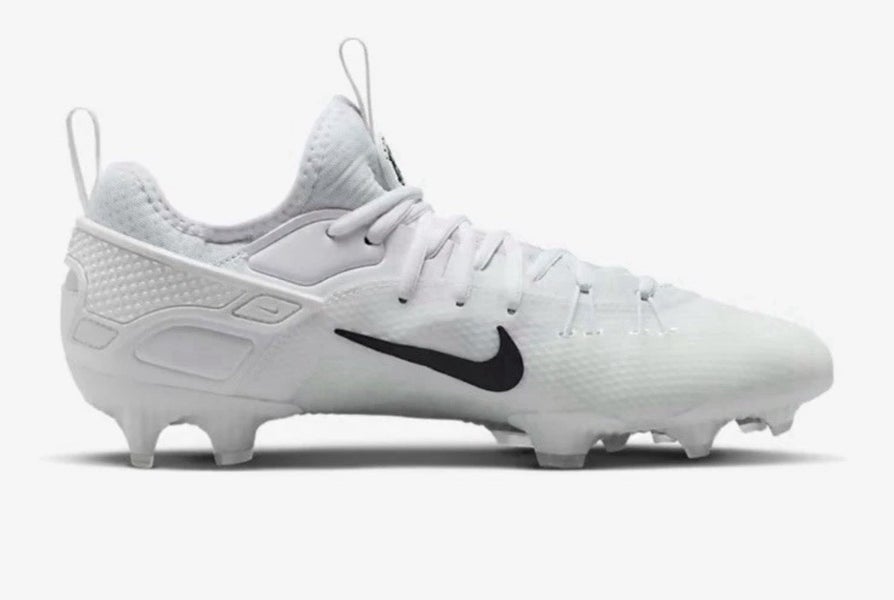 new men's size 8.5/women's 10 Nike Alpha Huarache 9 elite low LAX white cleats