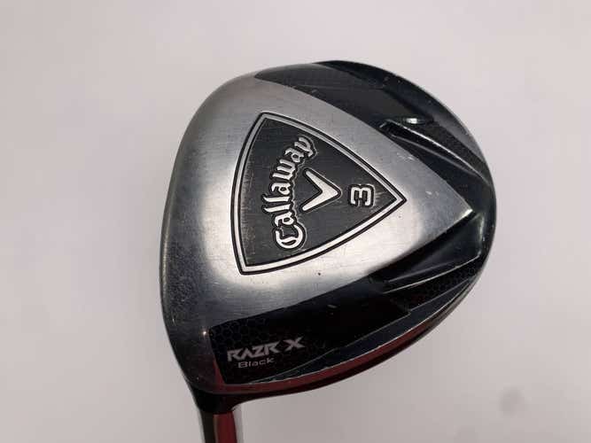 Callaway Razr X Black 3 Fairway Wood 15* 60g Regular Graphite Mens LH