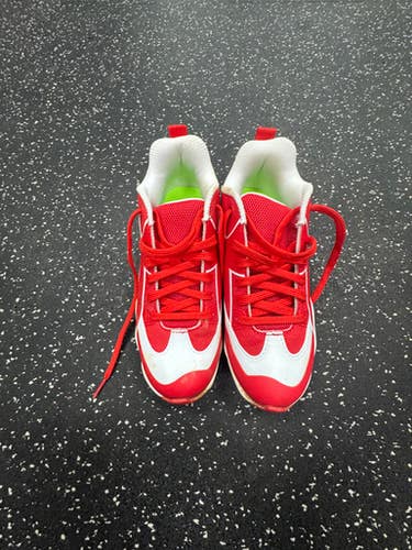 Used Under Armour BASEBALL CLEATS BB/SB Cleats Red Junior 02 11849-S000039478